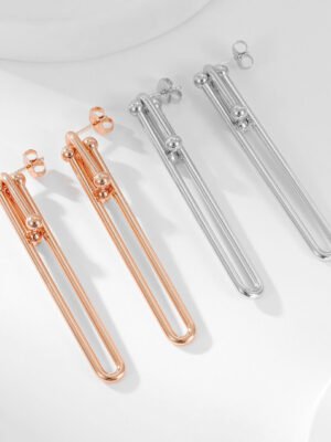 18K T HardWear Link Earrings