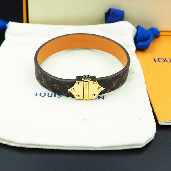 18K Louis Leather Vintage Bracelet