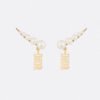 18K CD Revolution Resin Pearls Earrings