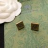 18K Double G Cube Earrings
