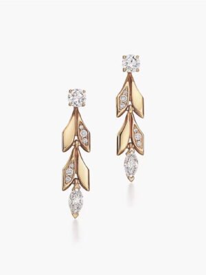 18K T Victoria Vine Convertible Drop Earrings