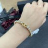18K CC Crystal Open Cuff Bracelet