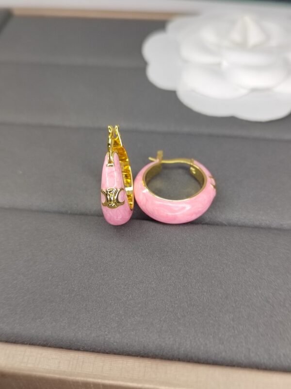 18K Coeur Pink Earrings