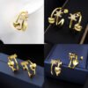 18K Triomphe Heart Earrings