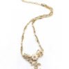 18K CC Flower Diamond Necklace