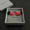 18K BB Red Heart Earrings
