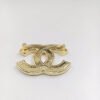 18K CC Black Brooch