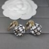 18K CC Ball Crystals Earrings