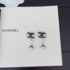 18K CC Pearl Crystals Earrings