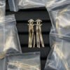 18K CC 24B Long Tassel Earrings