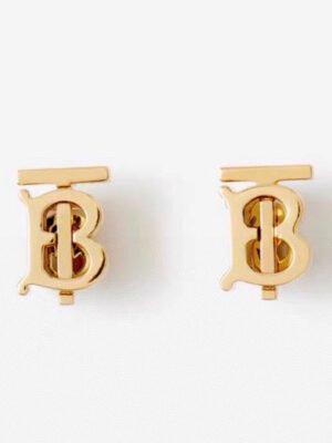 18K BB Logo Earrings