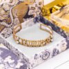 18K CD J¡¯adior Pearls Open Cuff Bracelet
