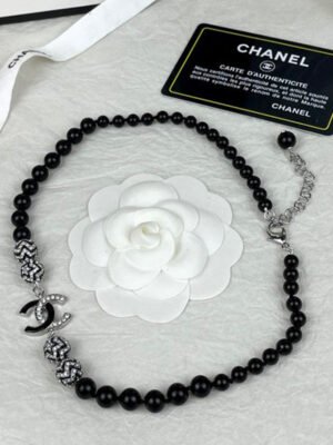 18K CC 24C Black Diamond Necklace