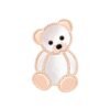 18K Lucky Animals Teddy Bear Clip Brooch