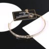 18K CC Diamonds Choker Necklace