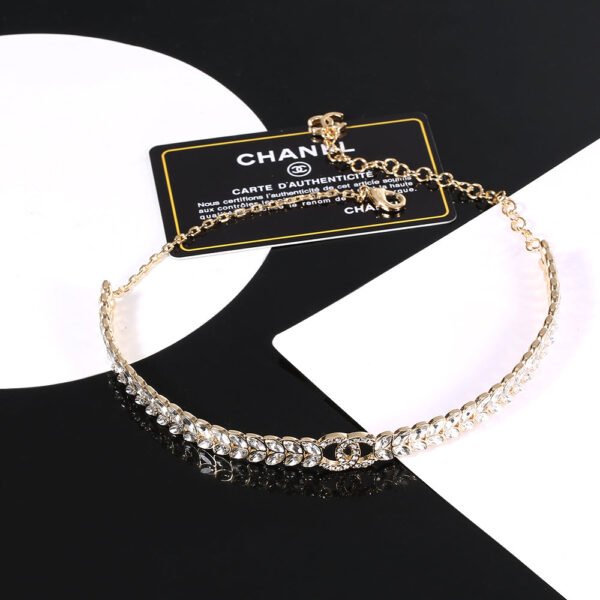 18K CC Diamonds Choker Necklace