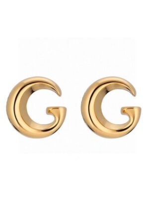 18K Double G GG Logo Earrings