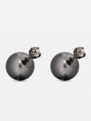 18K CD Tribales Black Earrings