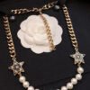 18K CC Star Pearls Necklace