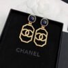 18K CC Perfume Bottle Earrings