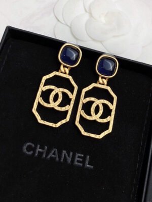 18K CC Perfume Bottle Earrings