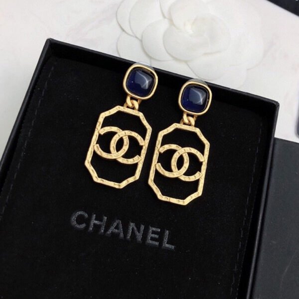 18K CC Perfume Bottle Earrings