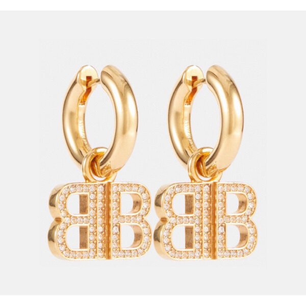 18K BB Pendant Earrings