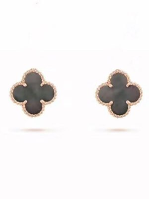 18K Vintage Alhambra Grey Earrings
