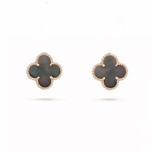 18K Vintage Alhambra Grey Earrings