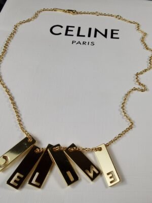 18K Triomphe Script Necklace