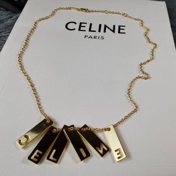 18K Triomphe Script Necklace