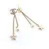 18K CC Pearl & Star Earrings