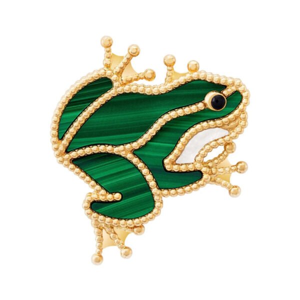 18K Lucky Animals Frog Clip Brooch