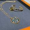 18K Double G Iconic Floral Pendant Necklace