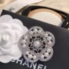 18K CC Camellia Pearls Brooch
