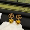 18K Double G Yellow Crystal Earrings