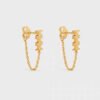 18K Triomphe Chain Earrings