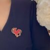 18K Lucky Animals Horse Clip Brooch