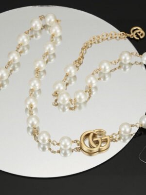 18K Double G Pearl Necklace