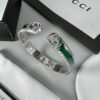 Double G Interlocking G Bangle Wide Bracelet