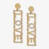 18K Triomphe LOVE Diamonds Earrings