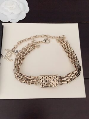 18K CC Gold Chain Necklace