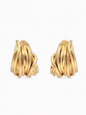 18K BB Gold Earrings