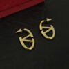 18K Vlogo Gold Earrings