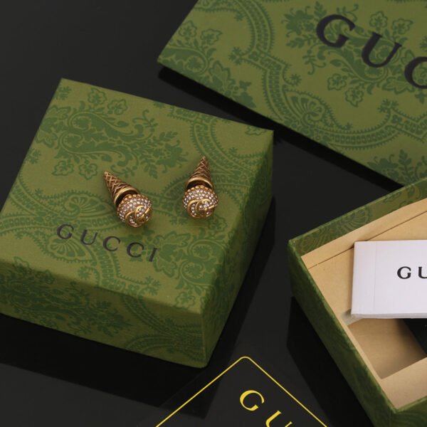 18K Double G Vintage Earrings