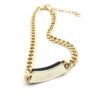 18K CC Black Logo Chain Necklace