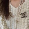 18K CC Pearls Long Necklace