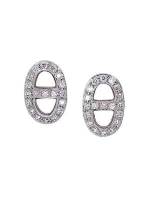 18K Farandole Diamond H Earrings