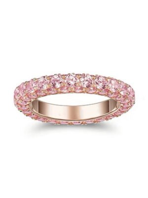 18K T Pink Crystal Ring