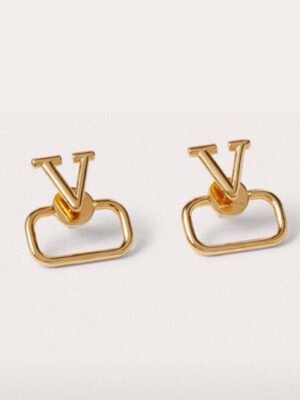 18K Vlogo Earrings